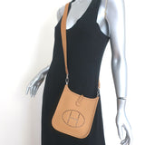 Hermes Mini Evelyne 16 TPM Crossbody Bag Biscuit Clemence Leather NEW
