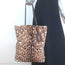 Saint Laurent Leopard Print Calf Hair Shopper Tote Brown Large Shoulder Bag