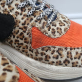 Golden Goose printed calf hair Zoo Puzzle running sole sneakers, multi-color — gently pre-owned luxury pair