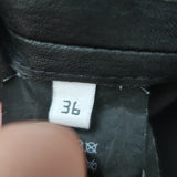 Balenciaga Stretch Leather Leggings Black Size 36