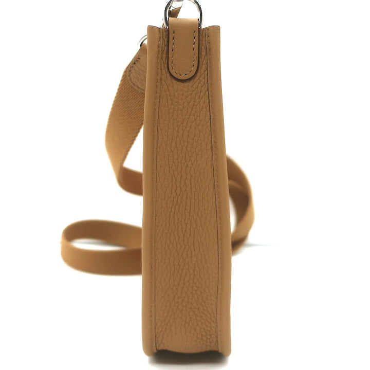 Hermes Mini Evelyne 16 TPM Crossbody Bag Biscuit Clemence Leather NEW