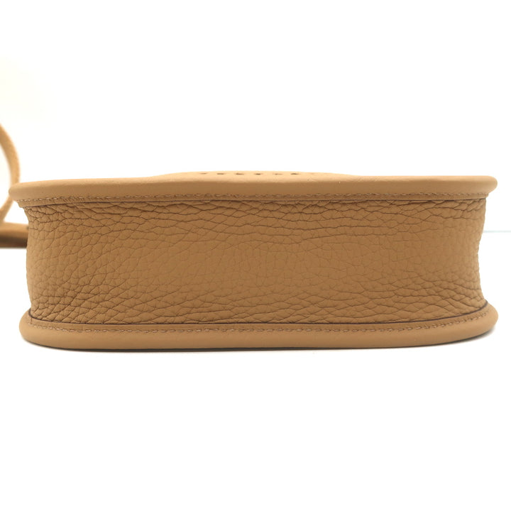 Hermes Mini Evelyne 16 TPM Crossbody Bag Biscuit Clemence Leather NEW