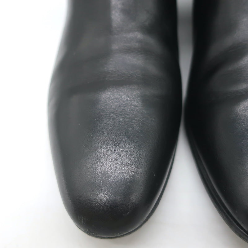 Saint Laurent Blake Jodhpur Ankle Boots Black Leather Size 38.5
