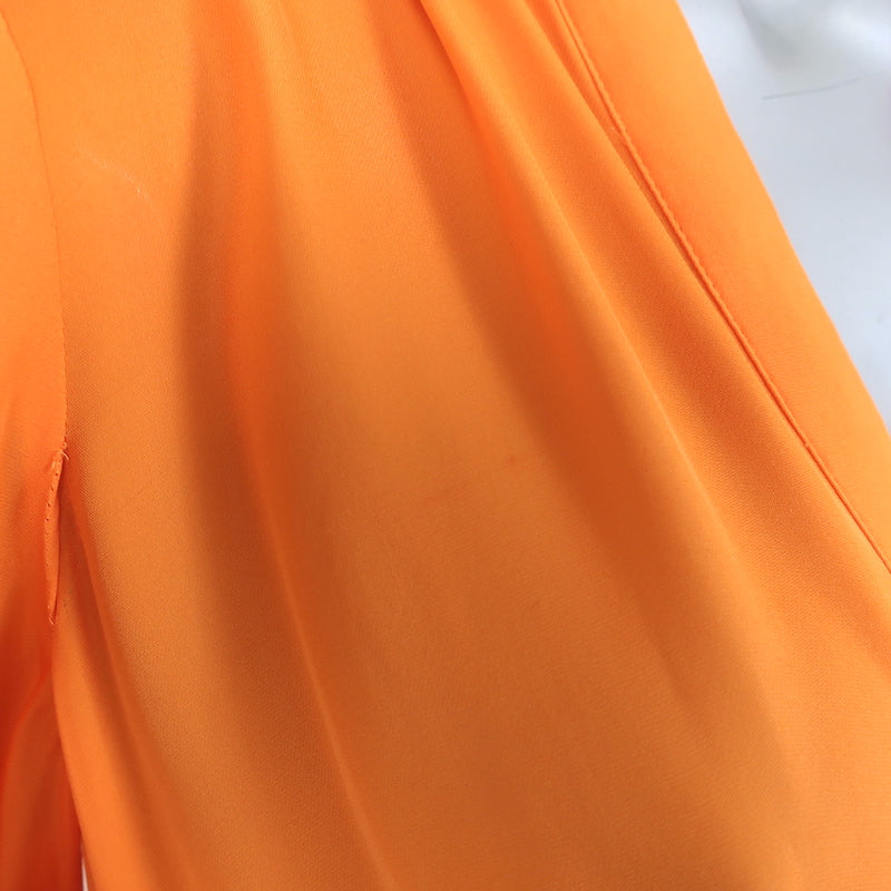 Veronica Beard Roksanda Button-Front Midi Dress Tangerine Silk-Blend Size 4