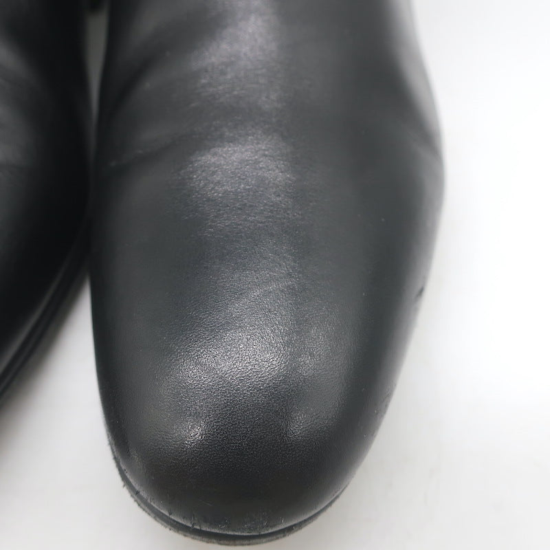 Saint Laurent Blake Jodhpur Ankle Boots Black Leather Size 38.5