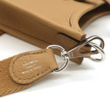 Hermes Mini Evelyne 16 TPM Crossbody Bag Biscuit Clemence Leather NEW