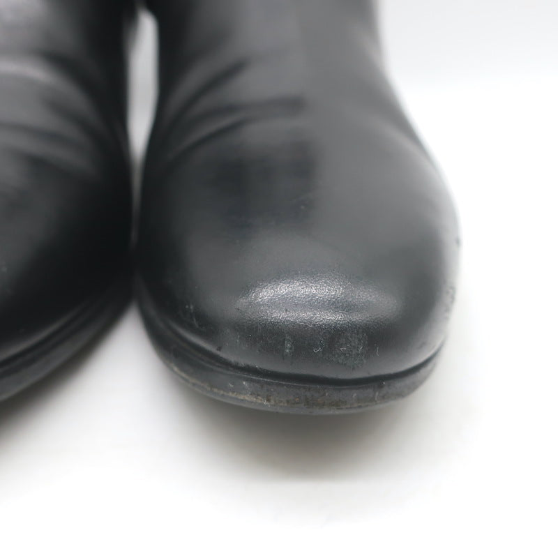 Saint Laurent Blake Jodhpur Ankle Boots Black Leather Size 38.5