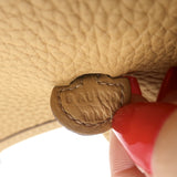 Hermes Mini Evelyne 16 TPM Crossbody Bag Biscuit Clemence Leather NEW