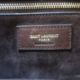 Saint Laurent Leopard Print Calf Hair Shopper Tote Brown Large Shoulder Bag