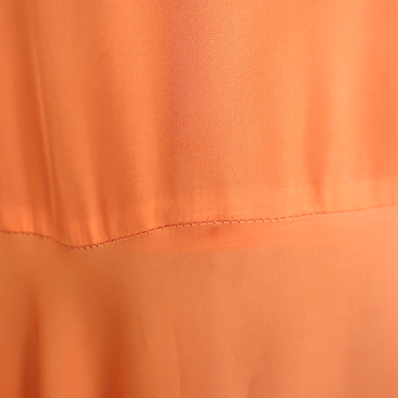 Veronica Beard Roksanda Button-Front Midi Dress Tangerine Silk-Blend Size 4