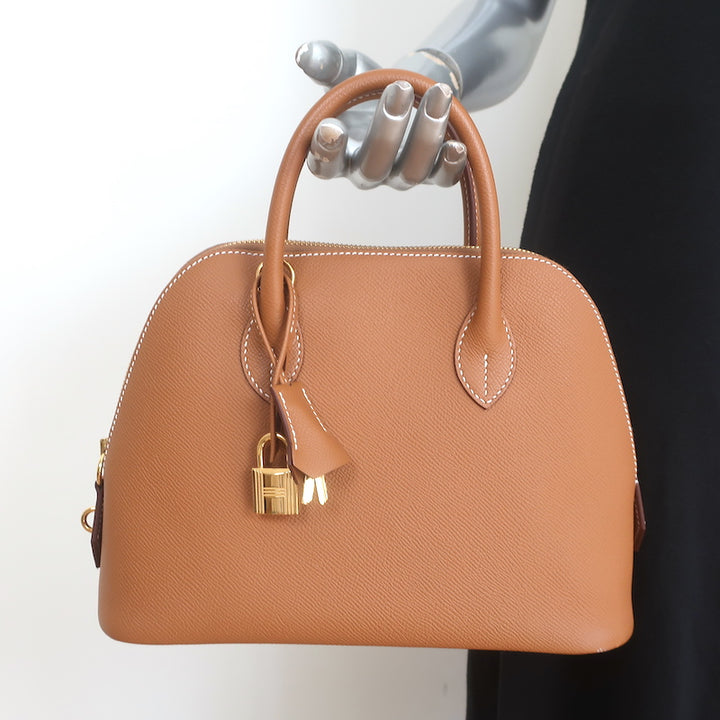 Hermes 2023 Bolide 1923 25 Bag Gold Epsom Leather NEW
