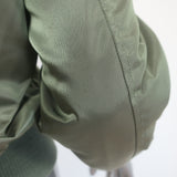 SAM. Jenny Raccoon Fur-Collar Bomber Jacket Olive Size Small