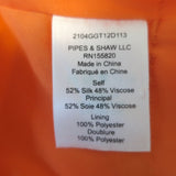 Veronica Beard Roksanda Button-Front Midi Dress Tangerine Silk-Blend Size 4