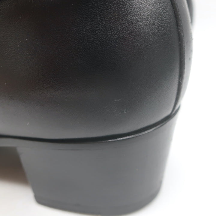 Saint Laurent Blake Jodhpur Ankle Boots Black Leather Size 38.5