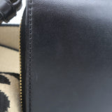 Stella McCartney Perforated Logo Mini Crossbody Bag Black Faux Leather Wallet