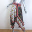 Alice + Olivia Maura Tiered Handkerchief Hem Scarf Print Midi Skirt Size 4