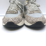 Golden Goose Running Sole sneakers in zebra and leopard calf hair, multi-color — authentic pre-owned, gently worn.