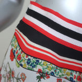 Alice + Olivia Maura Tiered Handkerchief Hem Scarf Print Midi Skirt Size 4