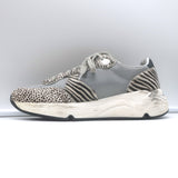 Golden Goose running sole sneakers, zebra and leopard calf-hair multi-color, authentic pre-owned luxury, size 38