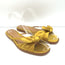 The Row April Bow Slide Sandals Yellow Satin Size 38