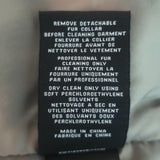 SAM. Jenny Raccoon Fur-Collar Bomber Jacket Olive Size Small