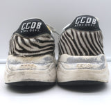 Golden Goose Running Sole sneakers in zebra and leopard calf hair, multi-color, authentic pre-owned, gently worn