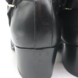 Saint Laurent Blake Jodhpur Ankle Boots Black Leather Size 38.5