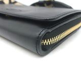 Stella McCartney Perforated Logo Mini Crossbody Bag Black Faux Leather Wallet