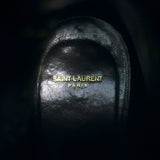 Saint Laurent Blake Jodhpur Ankle Boots Black Leather Size 38.5