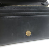 Stella McCartney Perforated Logo Mini Crossbody Bag Black Faux Leather Wallet
