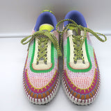 Chloe Nama Recycled Mesh Low Top Sneakers Multicolor Size 39