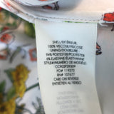 Alice + Olivia Maura Tiered Handkerchief Hem Scarf Print Midi Skirt Size 4