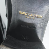 Saint Laurent Blake Jodhpur Ankle Boots Black Leather Size 38.5