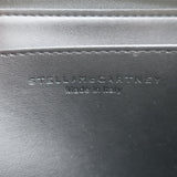 Stella McCartney Perforated Logo Mini Crossbody Bag Black Faux Leather Wallet