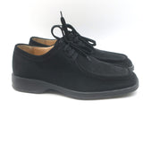 Salvatore Ferragamo Lace-Up Desert Shoes Black Suede Size 9