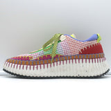 Chloe Nama Recycled Mesh Low Top Sneakers Multicolor Size 39