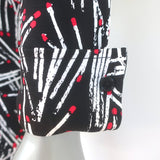 Diane von Furstenberg Sheska Ruched Midi Dress Matches Print Jersey Size 4 NEW