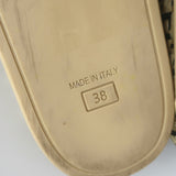 Authentic Fendi raffia crisscross slide sandals in natural beige, pre-owned and gently worn luxury