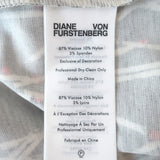 Diane von Furstenberg Sheska Ruched Midi Dress Matches Print Jersey Size 4 NEW