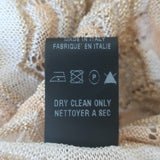 Missoni Fringed Shawl White/Peach/Gold Metallic Zigzag Knit