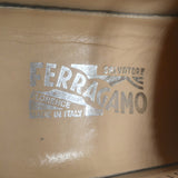 Salvatore Ferragamo Lace-Up Desert Shoes Black Suede Size 9