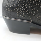 Chloe Susanna studded ankle boots in black textured leather, authentic pre-owned, size 38