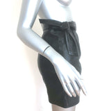 J Brand Christa Leather Mini Skirt Black Size Small