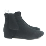 Prada Chelsea Boots Black Suede Size 37.5 Flat Ankle Boots