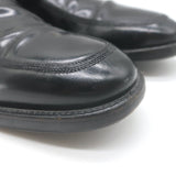 Salvatore Ferragamo Gancini Loafers Black Polished Leather Size 9