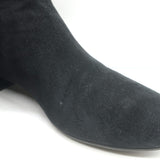 Prada Chelsea Boots Black Suede Size 37.5 Flat Ankle Boots