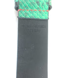 Isabel Marant Tokky Studded Belt Green Python-Embossed Leather Size Small NEW