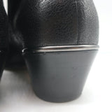 Chloe Susanna studded ankle boots in black textured leather, authentic pre-owned luxury footwear.