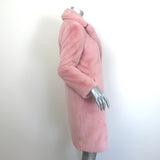 Alice + Olivia Foster Faux Fur Coat Shell Pink Size Extra Small NEW