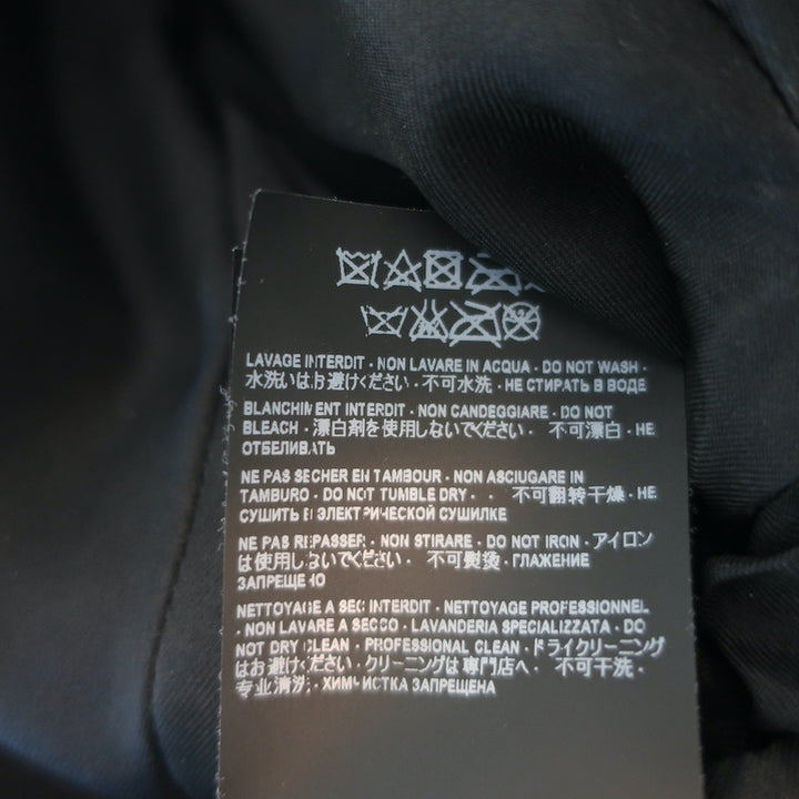 Saint Laurent Leather Blazer Black Size 38 One-Button Jacket